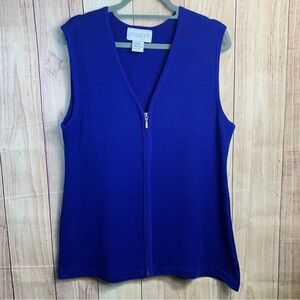 Vintage Plaza South Wool Blend Royal Blue Vest